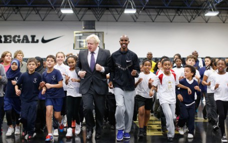 The Olympic Legacy: Boris Johnson and Mo Farah are spearheading a new campaign to get children more active. They want to see 2 hours of sport in schools EVERY DAY!